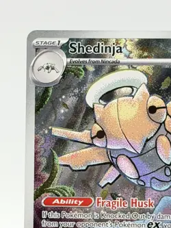 Pokemon Shedinja 144/132 Illustration Rare IR Holo Mega Evolution English LP - Image 2