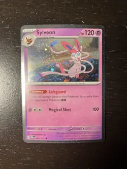 Pokemon Sylveon 040/131 Cosmos Holo Prismatic Evolutions Costco Promo LP - Image 1
