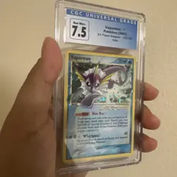 Pokemon Vaporeon Gold Star 102/108 EX Power Keepers HOLO SWIRL CGC 7.5 - Image 1