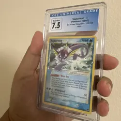 Pokemon Vaporeon Gold Star 102/108 EX Power Keepers HOLO SWIRL CGC 7.5 - Image 2