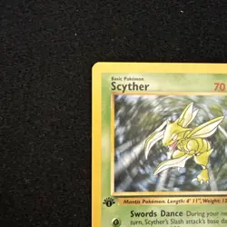 Pokemon Jungle Scyther 26/64 1st Edition Rare WOTC 1999 Pack Fresh - Image 3