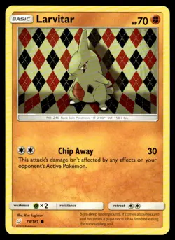Larvitar 79/181 Common Team Up Pokemon LP - Image 1