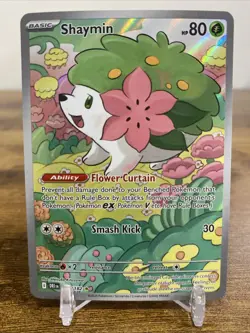 Shaymin 185/182 Sv10: Destined Rivals (Pack Fresh) Illustration Rare Pokemon TCG - Image 1