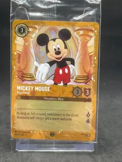 SEALED Mickey Mouse True Friend Promo 36/P2 Puzzle Glimmer Foil LORCANA Card - Image 1