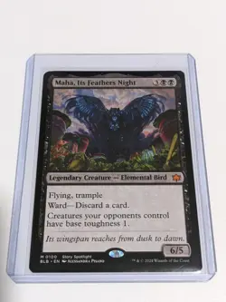 MTG: Bloomburrow: Maha, Its Feathers Night: 0100 Mythic Story Spotlight (NM) - Image 1