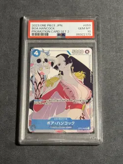 Boa Hancock OP02-059 PSA 10 Matching Promo Set 2 Japanese One Piece Promo - Image 1