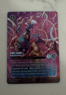 Disney Lorcana TCG King Candy - Sweet Abomination 218/204 Enchanted Foil - Image 1