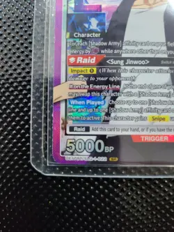 Bandai Union Arena Solo Leveling Sung Jinwoo SR Holo 5000BP 12C 022 - Image 5