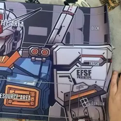Gundam Rubber Playmat With Outlines zones For Learning Beginners Tcg Card Game - Image 2