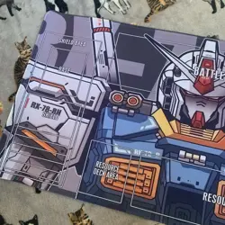 Gundam Rubber Playmat With Outlines zones For Learning Beginners Tcg Card Game - Image 3