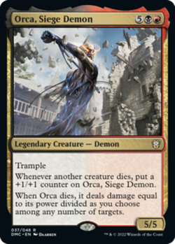 4x Orca, Siege Demon - Foil NM-Mint, English Commander: Dominaria United MTG Mag - Image 1