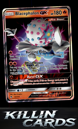 Blacephalon GX 52/214 Pokemon Ultra Rare SM - Lost Thunder Card LP - Image 1