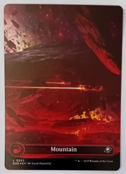 FOIL Borderless Mountain. 0265. Edge of Eternities - Image 1