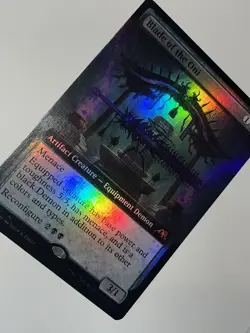 Blade of the Oni (Extended Art) FOIL Kamigawa: Neon Dynasty NM MTG Magic CARD - Image 1
