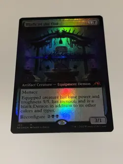 Blade of the Oni (Extended Art) FOIL Kamigawa: Neon Dynasty NM MTG Magic CARD - Image 3