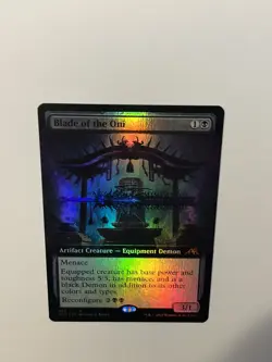 Blade of the Oni (Extended Art) FOIL Kamigawa: Neon Dynasty NM MTG Magic CARD - Image 5