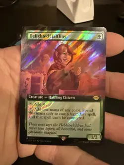 Delighted Halfling (Extended Art) (Surge Foil) Lord of the Rings NM 774 - Image 1