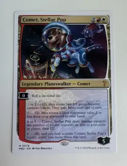 MTG Mystery Booster 2 - Comet, Stellar Pup - White Border NM - Image 1