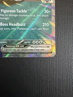 Arven's Mabosstiff ex 139 pokemon destined rivals Play Stamp NM - Image 4