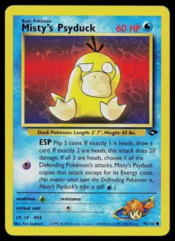 Pokemon Card - Misty's Psyduck Gym Challenge 90/132 Common - Image 1