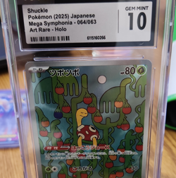 The Pokemon Company Shuckle 064/063 Mega Symphonia JP AR Holo CGC 10 2025 - Image 1