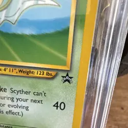 CGC Blue Label 9.5 GEM MINT 2000 Black⭐ Promo Pokemon League Scyther #45 - Image 3