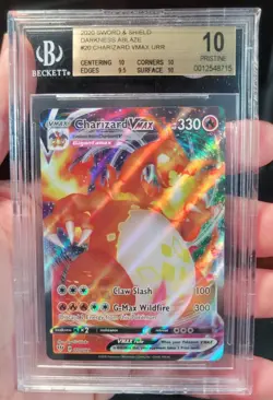 Charizard VMAX 020/189 Beckett BGS Pristine 10 Pokemon Darkness Ablaze - Image 1