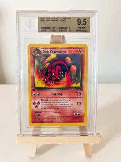 Pokemon TCG Dark Charmeleon 1st Edition Team Rocket 32 BGS 9.5 Pop 18 - Image 1