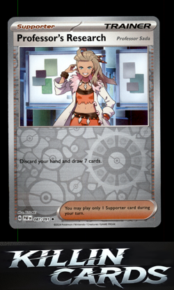 Reverse Holofoil Professor's Research - 087/091 087/091 Pokemon Rare SV: Paldean - Image 1