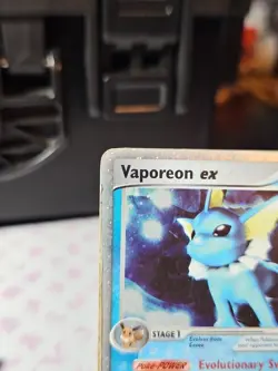 Vaporeon ex 110/113 Delta Species Holo Rare Pokemon TCG Heavily Damaged - Image 2