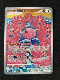 Pokemon TCG Flamigo 227 Illistration Rare Paldea Evolved Charizard Greninja Mew - Image 1
