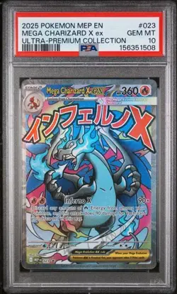 PSA 10 Charizard X Ex 023 Black Star Promo Mega Evolution UPC 2025 English - Image 1