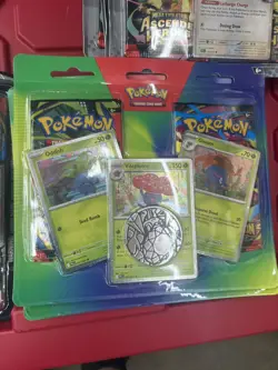 Mega Pokemon TCG Sword & Shield Promo Holo Oddish/Gloom/Vileplume Lot + Coin - Image 1