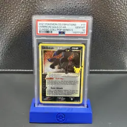2021 Pokemon Celebrations Classic Collection Umbreon-Gold Star #17 PSA 10 - Image 4