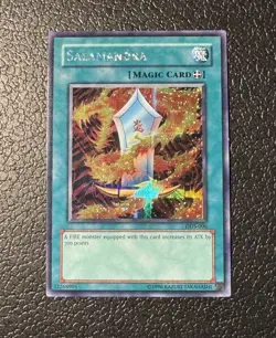 Yugioh Salamandra DDS-006 Unlimited Prismatic Secret Rare LP - Image 1
