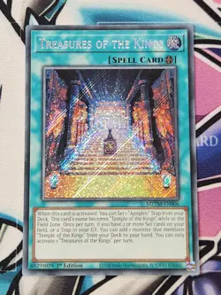 YUGIOH MZTM-EN006 TREASURE OF THE KINGS SECRET RARE 1ST EDITION - Image 1