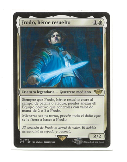 FRODO, DETERMINED HERO Magic Spanish MTG LOTR Middle Earth NM - Image 1