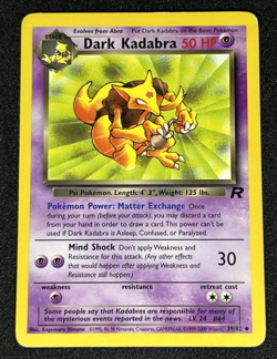 Dark Kadabra 39/82 Team Rocket WOTC Uncommon Pokemon Card MP - Image 1