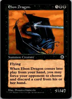 1997 Portal O Ebon Dragon Starter/Rare #91 - Image 1