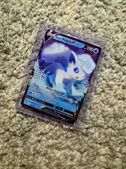 Alolan Vulpix v 033/195 Silver Tempest Holo Pokemon Card Sealed Stamped - Image 1