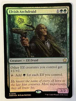Elvish Archdruid Foundations Foil MTG NM - Image 1