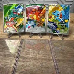 Pokemon TCG First Partner Illustration Collection Series 1 Kanto GEN 1 Set Cards - Image 1