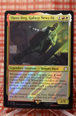 Three Dog, Galaxy News DJ Surge Foil - PIP 0648 - NM - MTG Magic - Image 1
