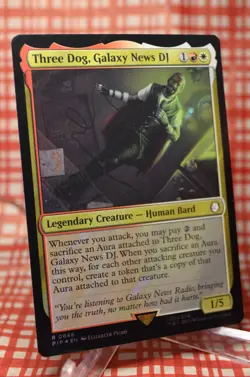 Three Dog, Galaxy News DJ Surge Foil - PIP 0648 - NM - MTG Magic - Image 2