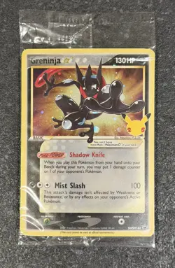 Pokemon TCG Greninja Gold Star SWSH144 Celebrations PROMO Card Sealed - Image 1