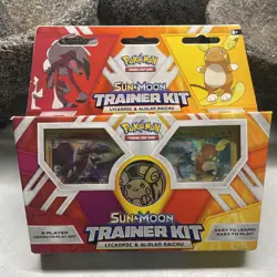 Pokemon TCG Sun & Moon Trainer Kit Lycanroc & Alolan Raichu Card Game SEALED 820650802102 - Image 1