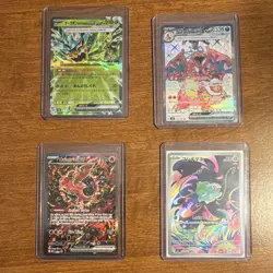 17 Pokemon Holo Card Lot with dice set - Image 1