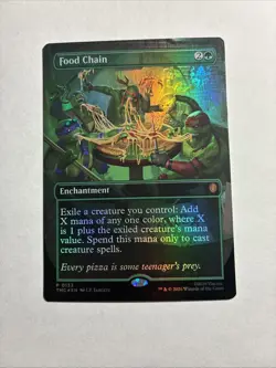 Food Chain (Borderless) Teenage Mutant Ninja Turtles Foil MTG Plus 2 Bonus Rares - Image 1