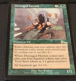 Deranged Hermit Rare Urza's Legacy Summon Elf MTG - Image 2