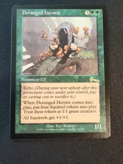 Deranged Hermit Rare Urza's Legacy Summon Elf MTG - Image 3